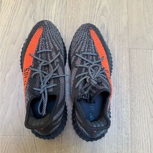 Yeezy Boost 350 V2 Gray Orange Sneakers